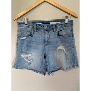 Pilcro Anthropologie Hyphen Distressed Denim Shorts SZ 27